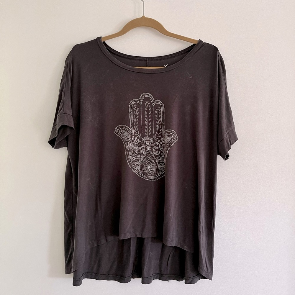 American Eagle Soft & Sexy Dark Indigo Hamsa T/ XSmall